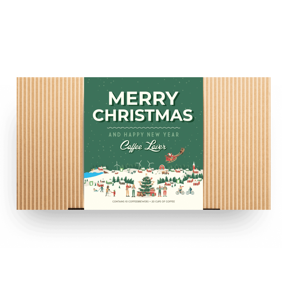 MERRY CHRISTMAS SNOW COFFEE GIFT BOX