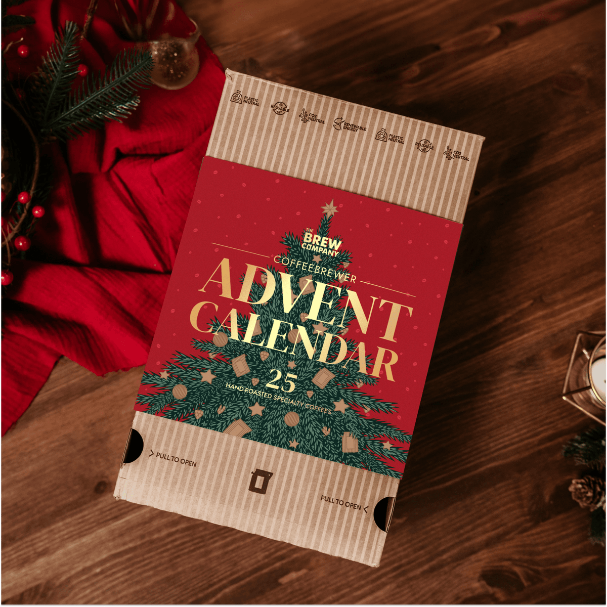 Festive Red Coffee Advent Calendar (EU, UK)