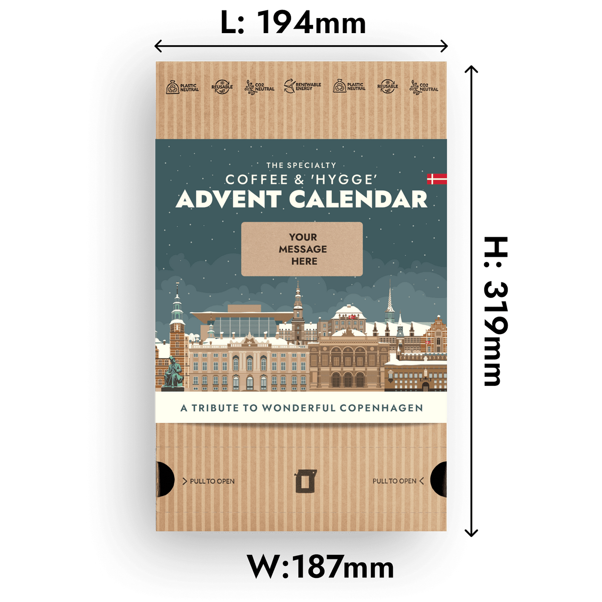 Personalizable Coffee Advent Calendar - A Tribute To Wonderful Copenhagen