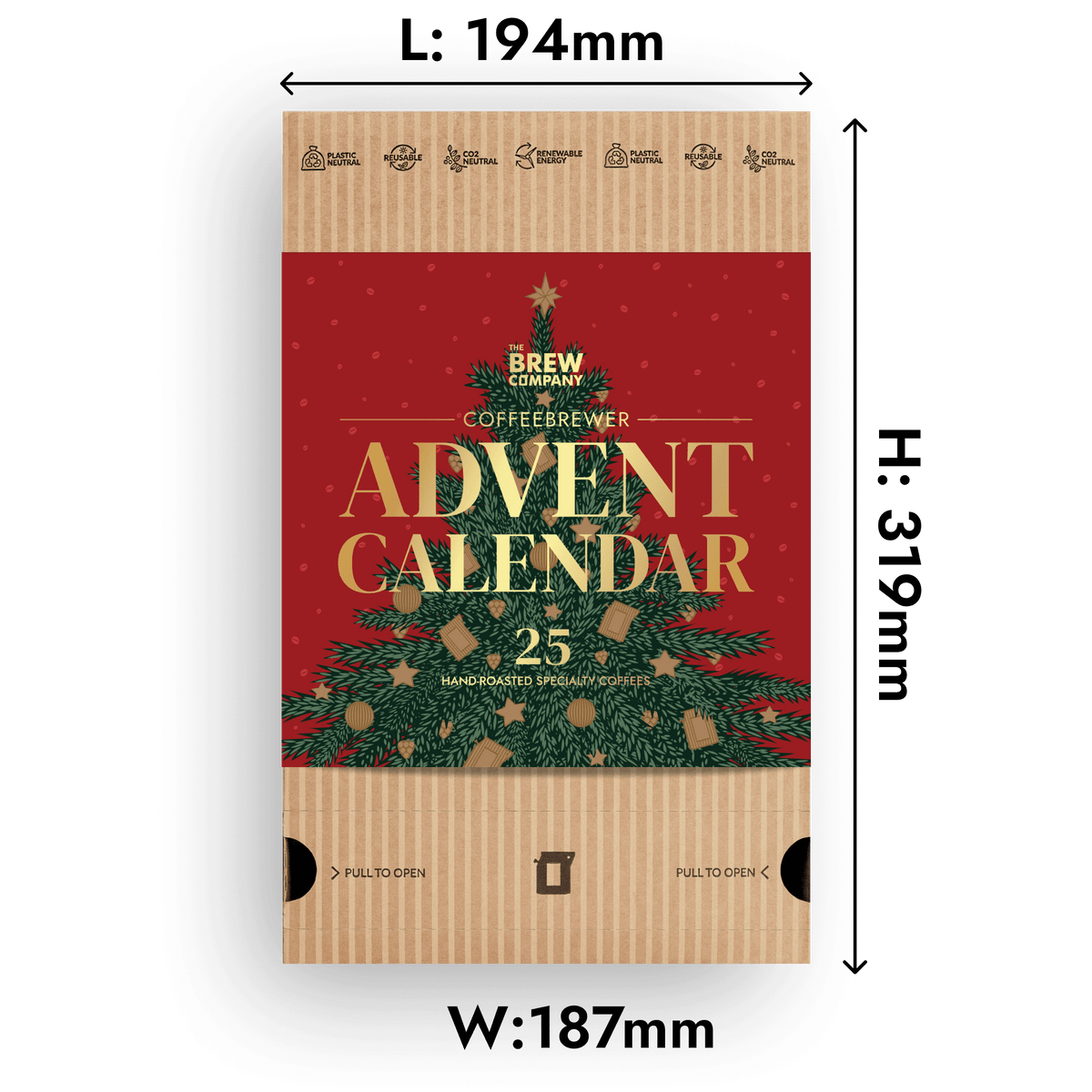 Festive Red Coffee Advent Calendar (EU, UK)