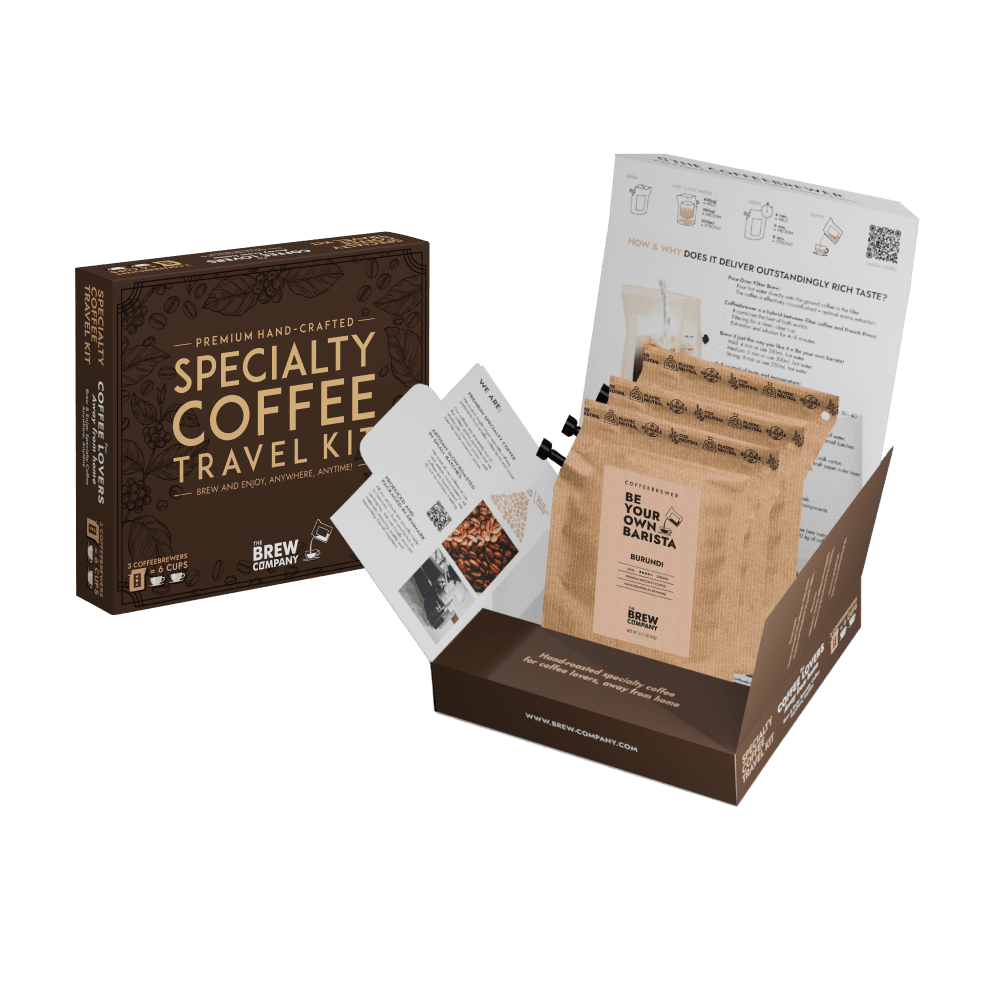 SPECIALTY COFFEE TRAVEL KIT 3 PCS GIFT BOX