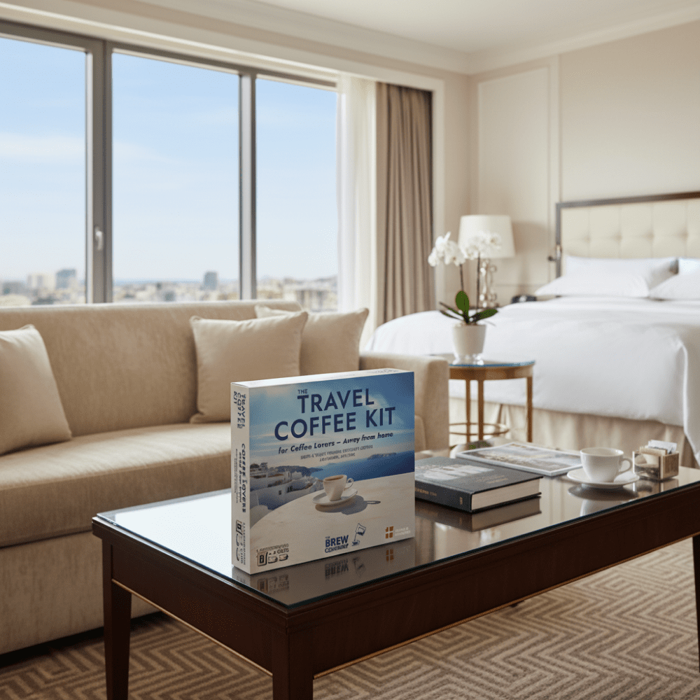 THE TRAVEL COFFEE KIT - Coffee 3pcs Gift box - for coffee lovers - The Brew Company