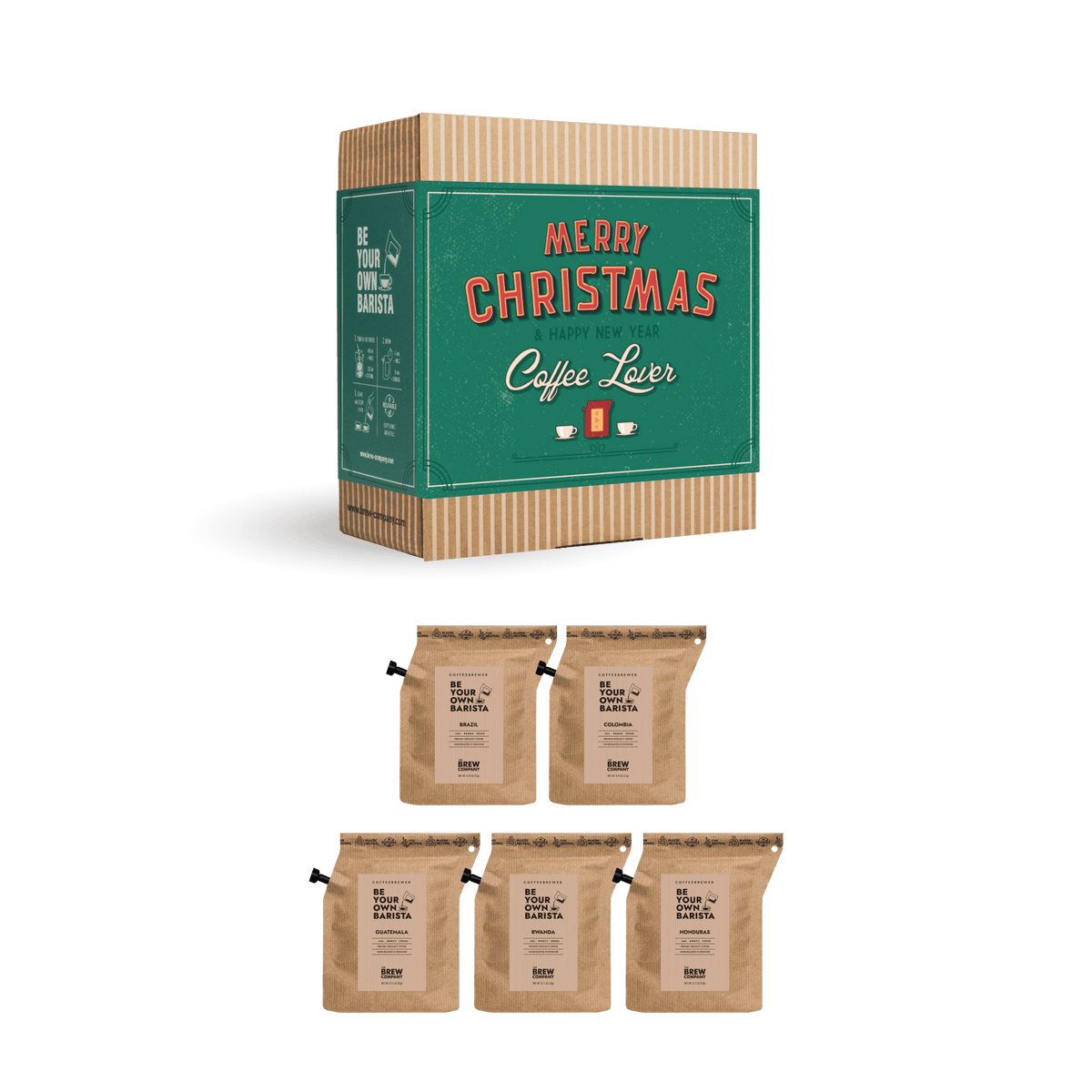 MERRY CHRISTMAS RETRO COFFEE GIFT BOX Gift Boxes The Brew Company