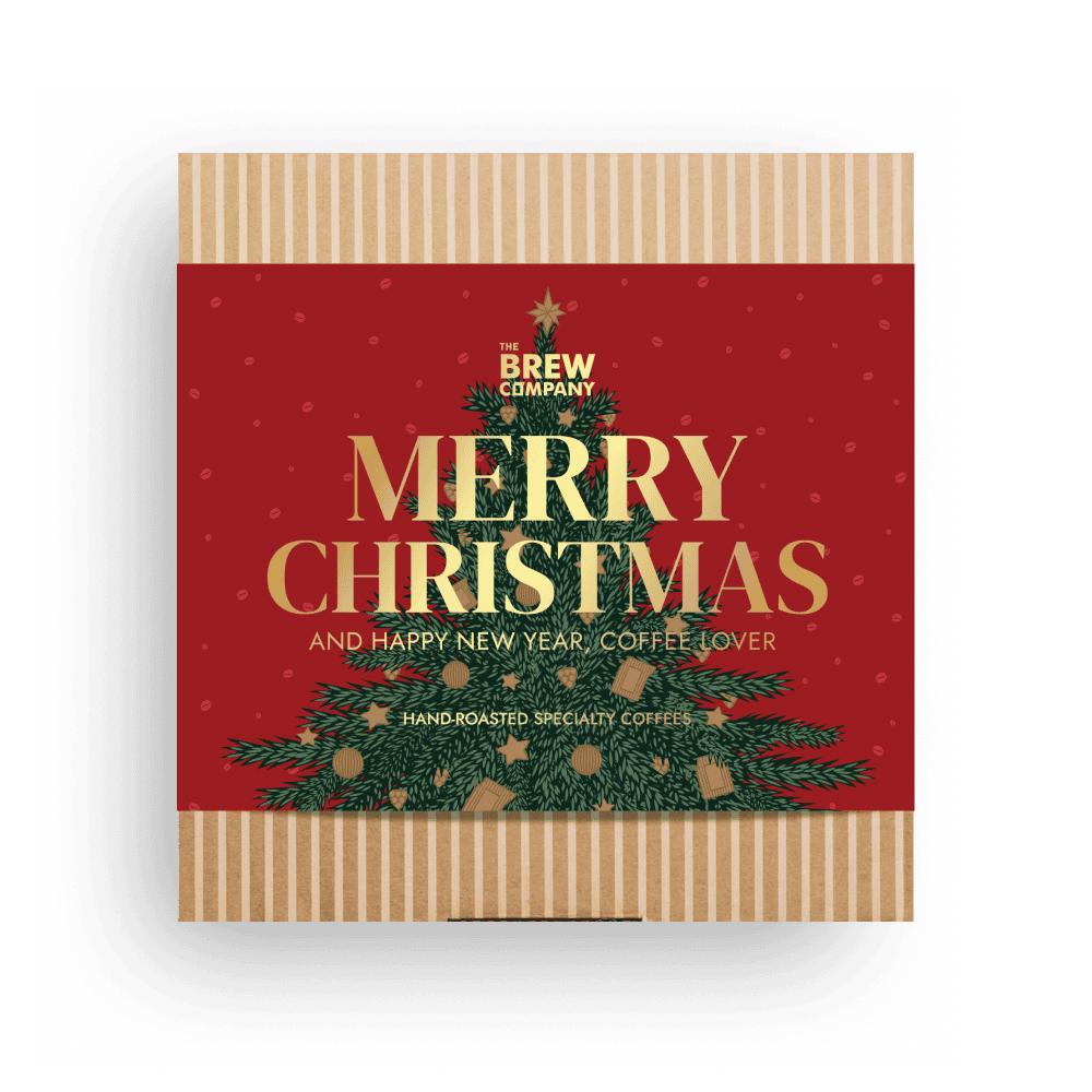 FESTIVE RED SPECIALTY COFFEE CHRISTMAS GIFT BOX