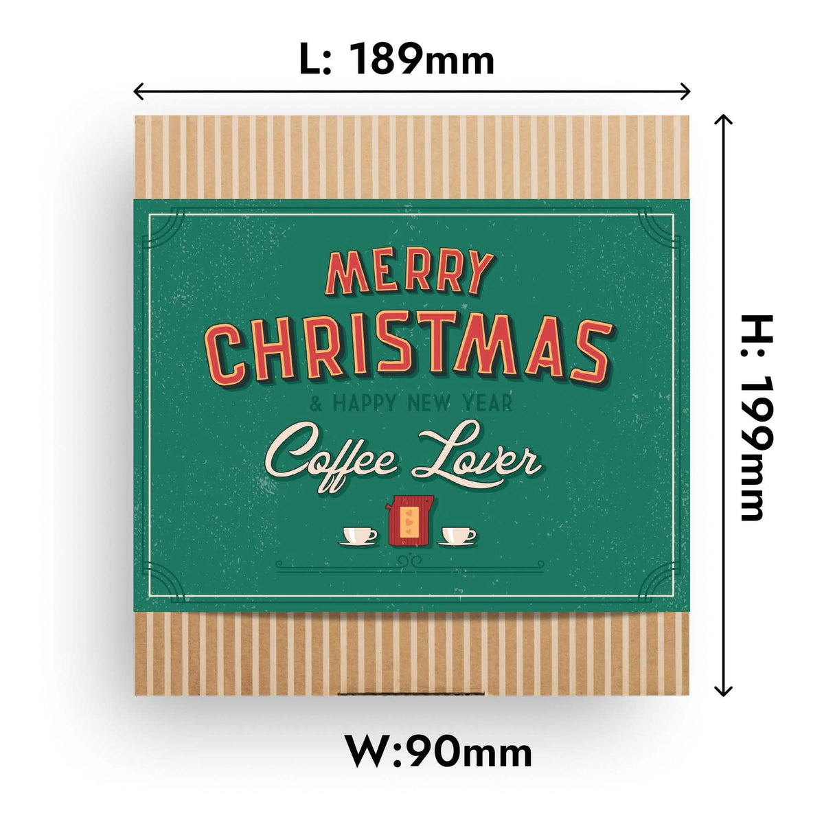 Merry Christmas Retro Coffee 5 pcs Gift Box