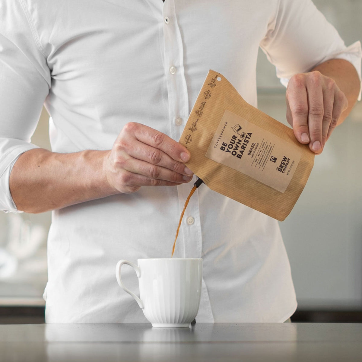 Bolivia Coffeebrewer specialty coffee bag with single origin Bolivian coffee for easy portable brewing and outdoor coffee experience