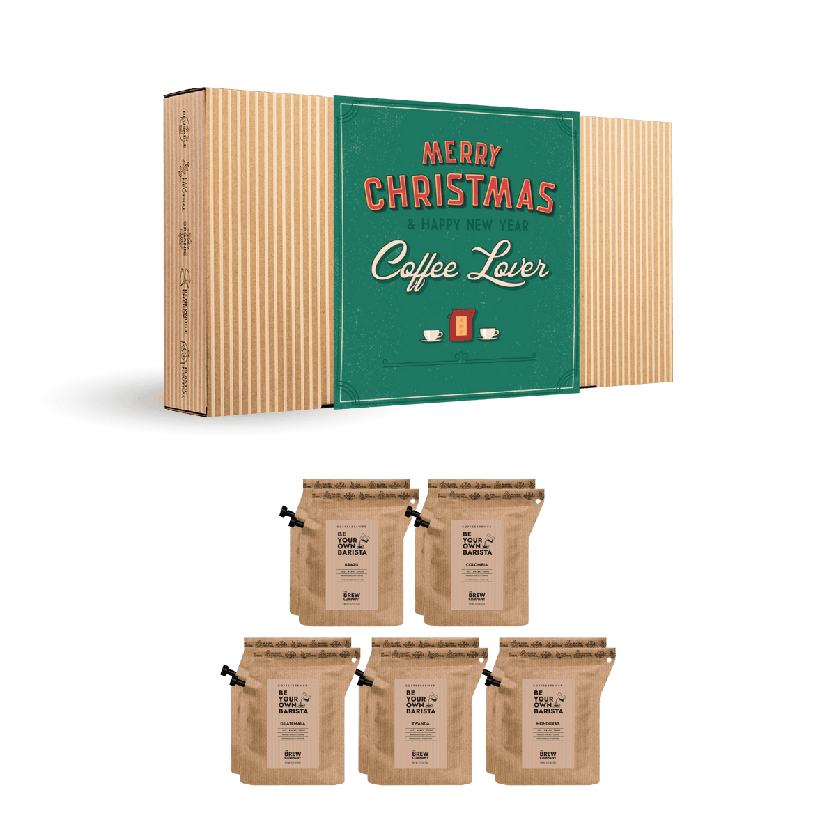 Coffee Gift Box Set 10 Assorted Coffees, Christmas Gift Box, Gift