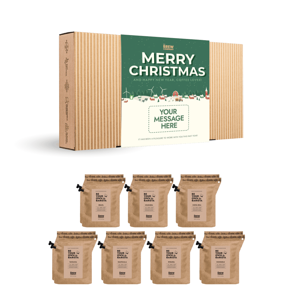 PERSONALIZABLE COFFEEBREWER CHRISTMAS SNOW GIFT BOX