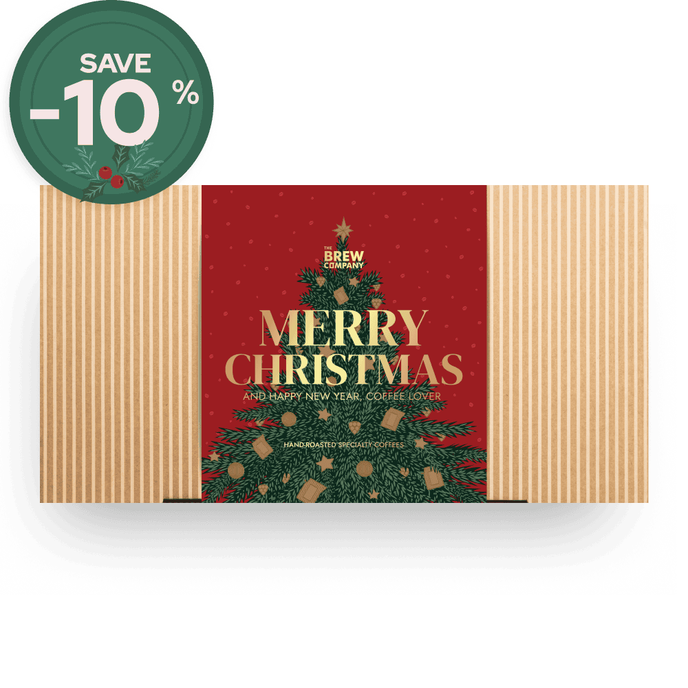 FESTIVE RED SPECIALTY COFFEE CHRISTMAS GIFT BOX
