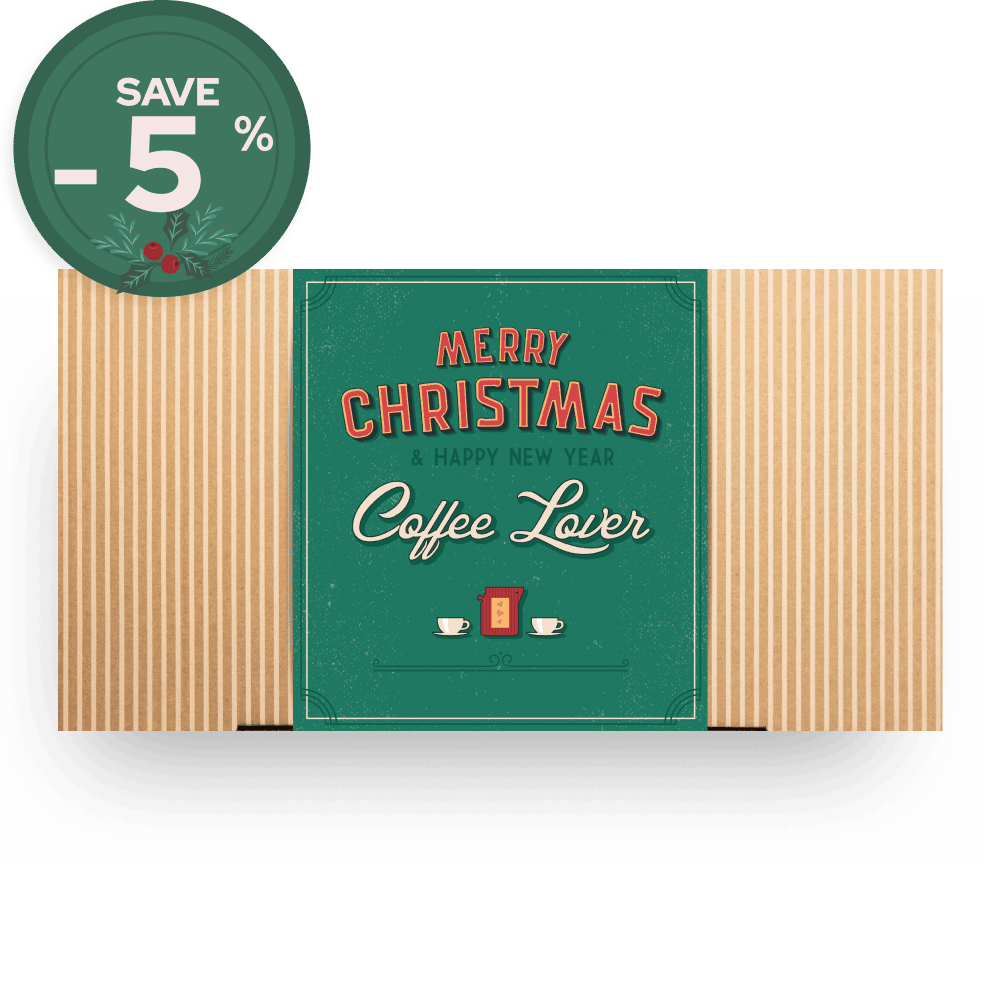 MERRY CHRISTMAS RETRO COFFEE GIFT BOX Gift Boxes The Brew Company