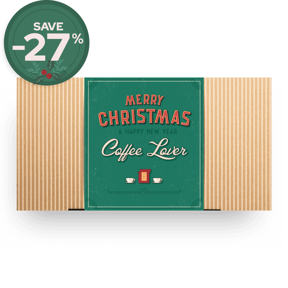 MERRY CHRISTMAS RETRO COFFEE GIFT BOX