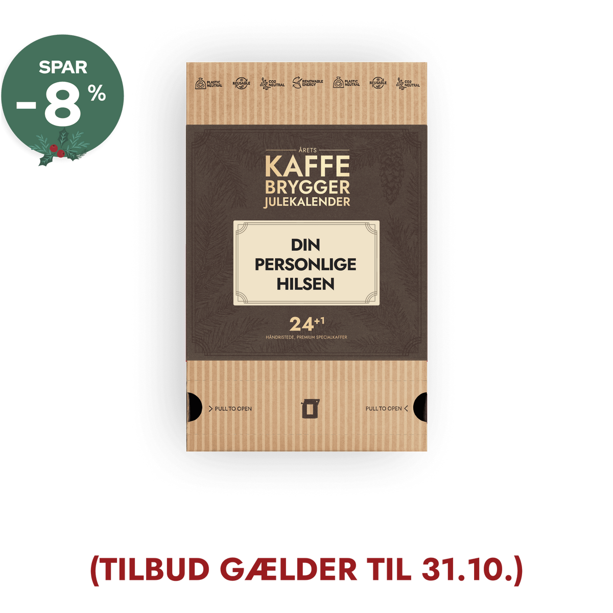 Personalizable Specialty Coffee Bean Advent Calendar