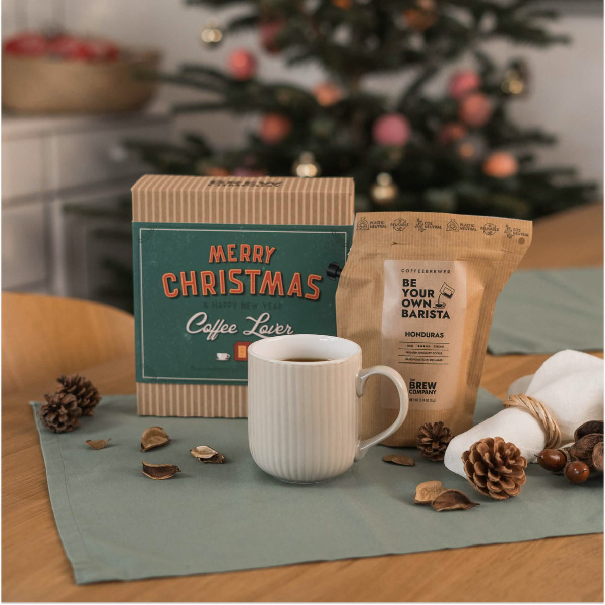 Merry Christmas Retro Coffee 5 pcs Gift Box