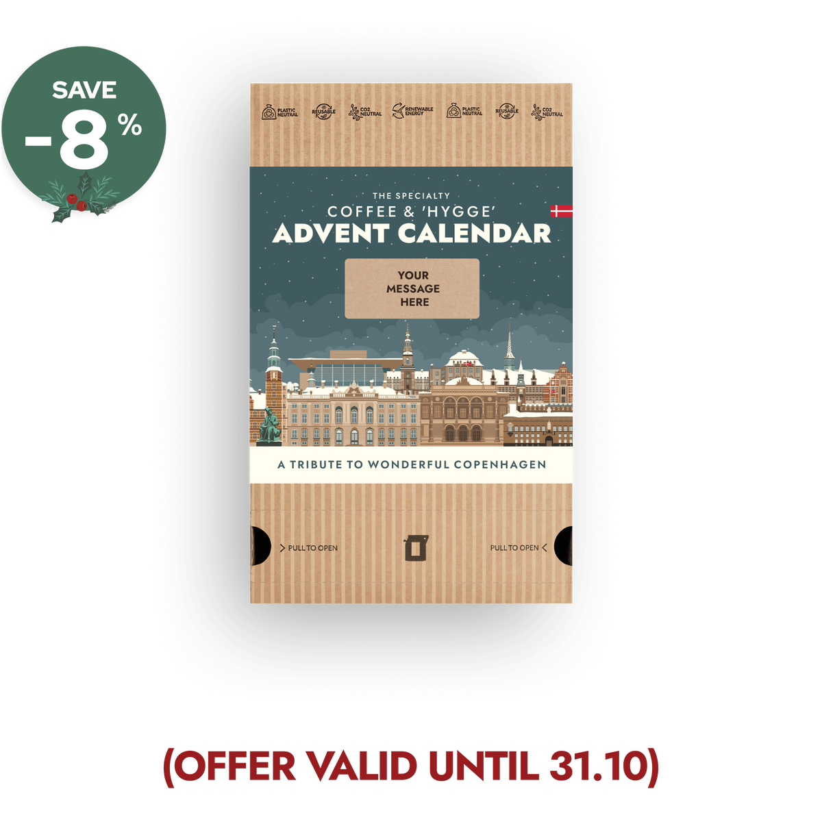 Personalizable Coffee Advent Calendar - A Tribute To Wonderful Copenhagen