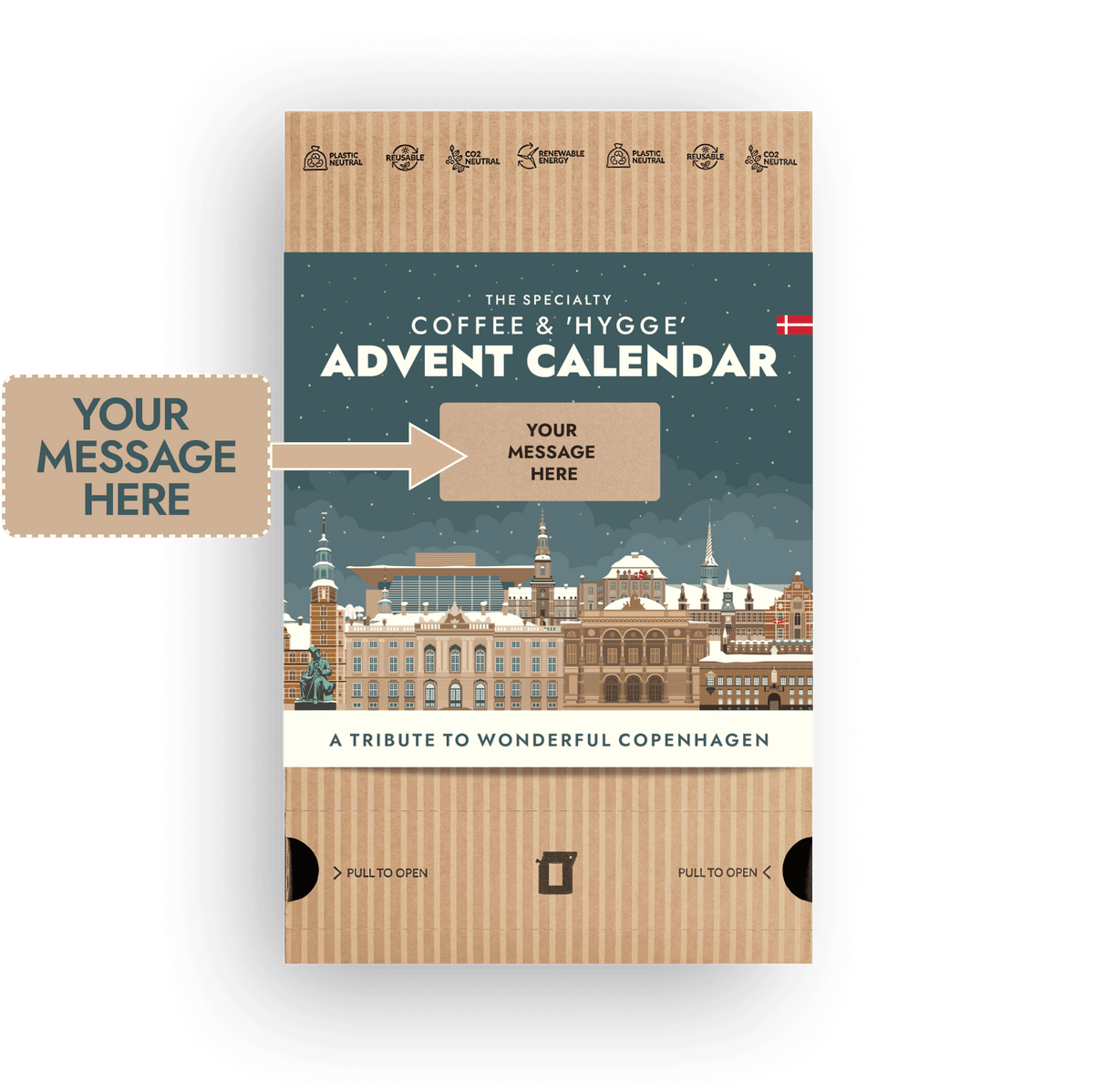 Personalizable Coffee Advent Calendar - A Tribute To Wonderful Copenhagen