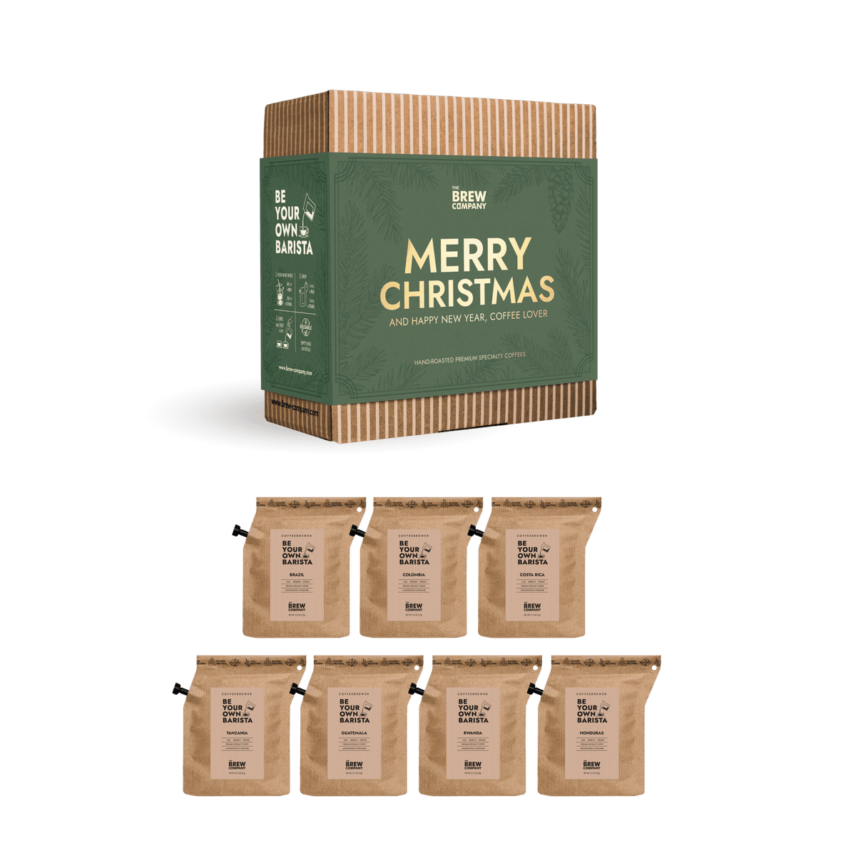 Happy Holidays! Flavored Coffee Gift Box w/Treats & Accessories - Perfect  Christmas Present for Coffee Lovers! - FREE SHIPPING!