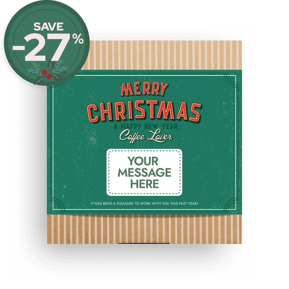 PERSONALIZABLE COFFEEBREWER CHRISTMAS RETRO GIFT BOX