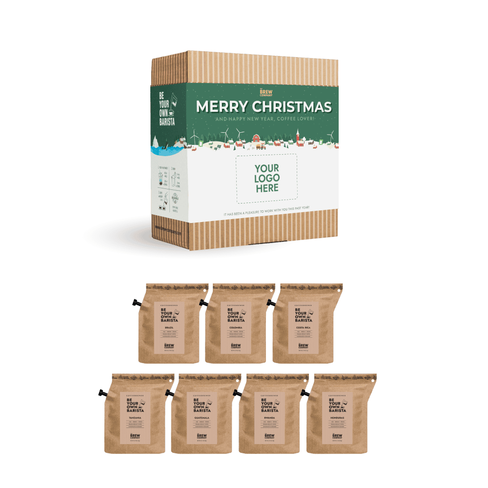 PERSONALIZABLE COFFEEBREWER CHRISTMAS SNOW GIFT BOX