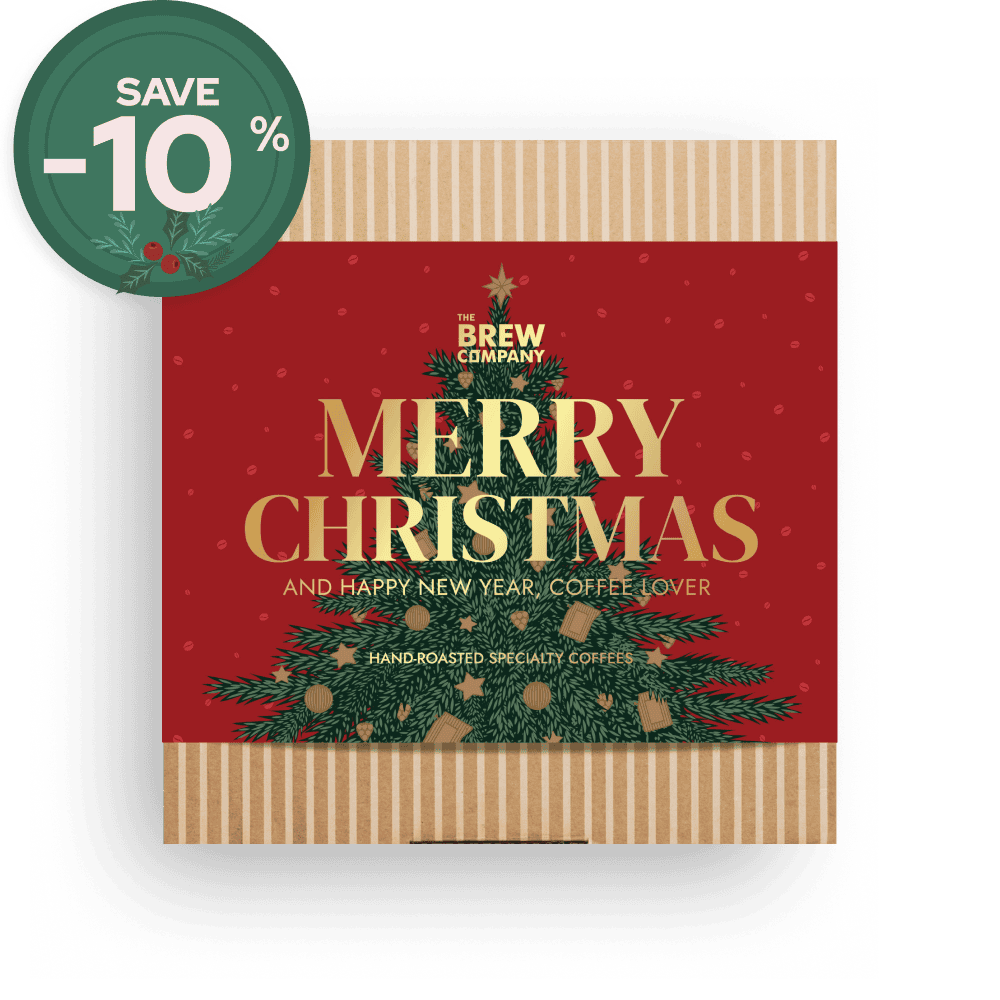 FESTIVE RED SPECIALTY COFFEE CHRISTMAS GIFT BOX