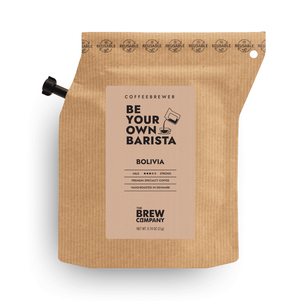 Bolivia Coffeebrewer specialty coffee bag with single origin Bolivian coffee for easy portable brewing and outdoor coffee experience