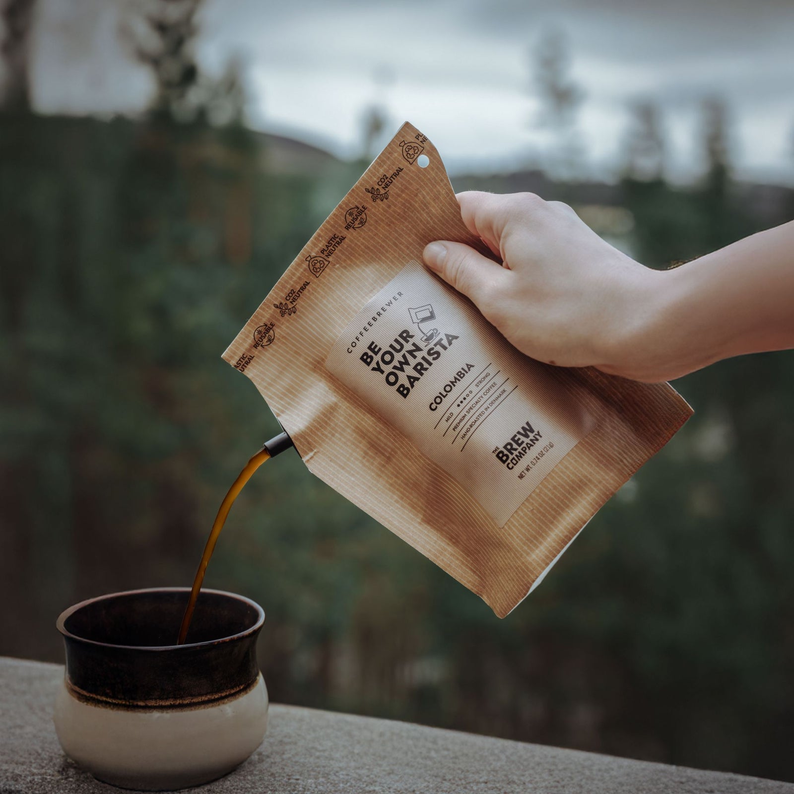 Bolivia Coffeebrewer specialty coffee bag with single origin Bolivian coffee for easy portable brewing and outdoor coffee experience