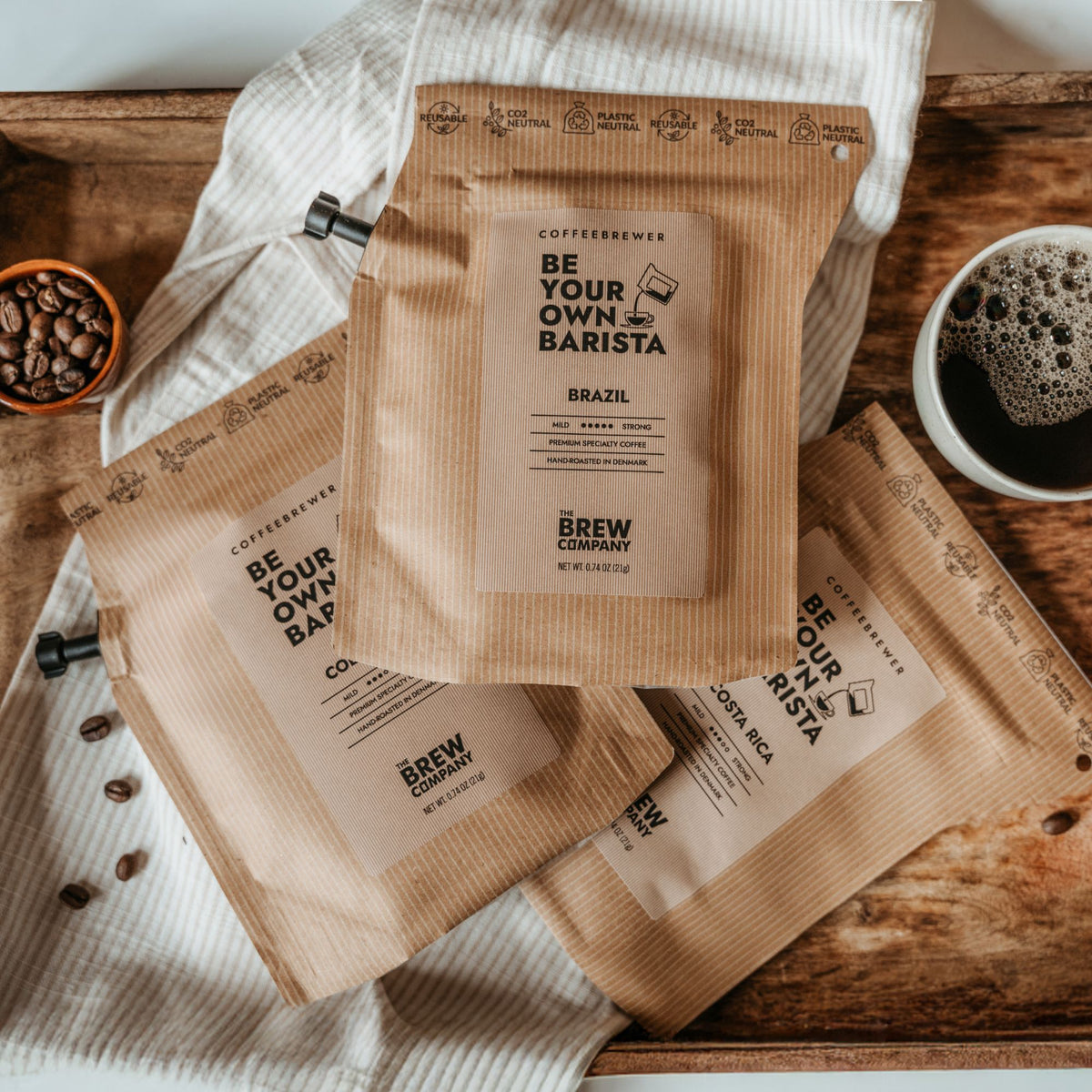 Bolivia Coffeebrewer specialty coffee bag with single origin Bolivian coffee for easy portable brewing and outdoor coffee experience