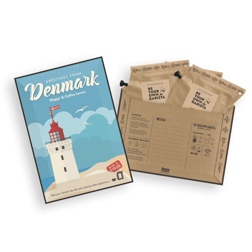 DENMARK COFFEE GREETING CARDS Coffee and tea cards The Brew Company