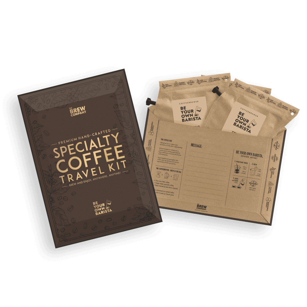 SPECIALTY COFFEE TRAVEL KIT CARD Coffee Cards The Brew Company
