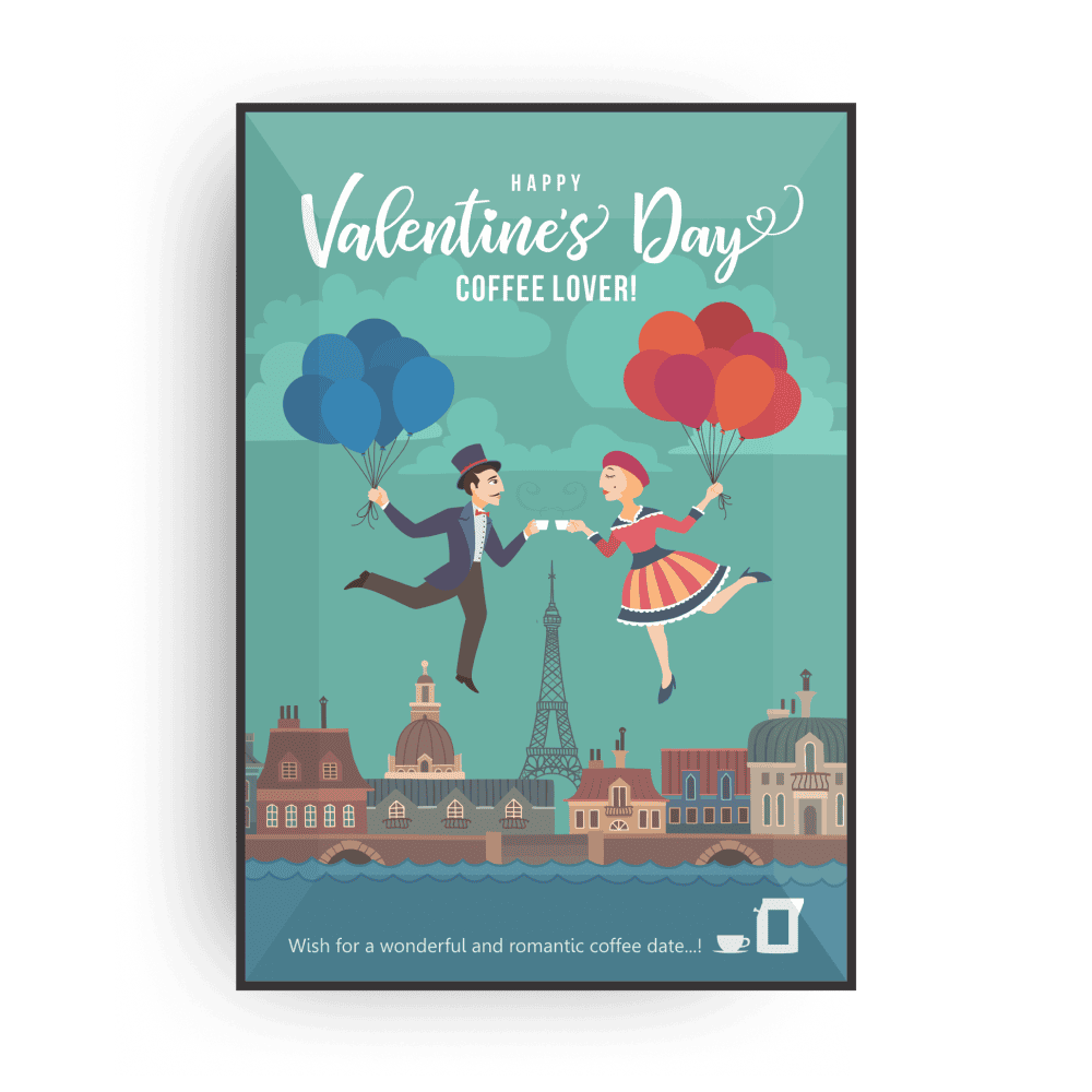 VALENTINE`S DAY COFFEE & TEA GREETING CARDS Coffee and tea cards The Brew Company