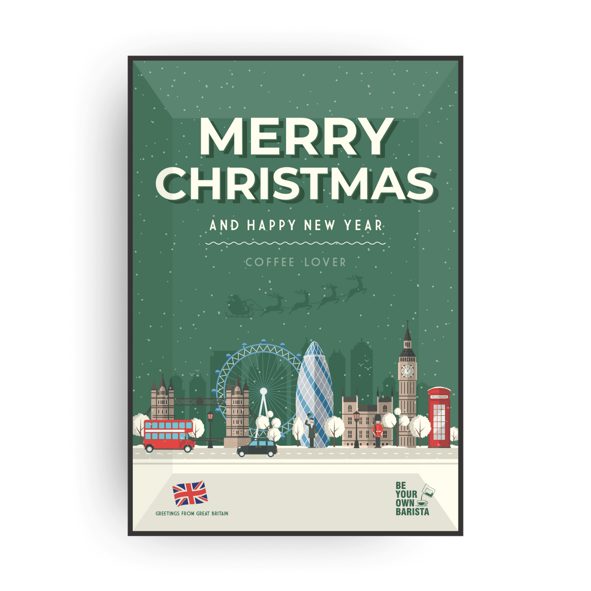 MERRY CHRISTMAS COFFEE &amp; TEA CARDS Coffee and tea cards The Brew Company