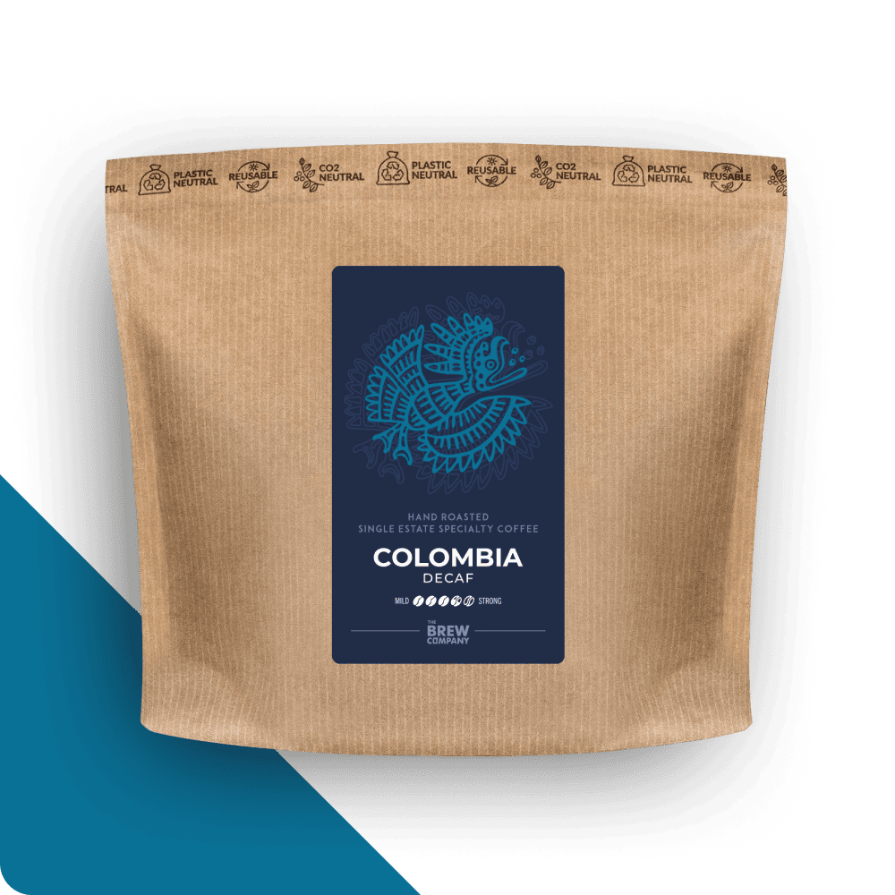 COLOMBIA DECAF SPECIALTY COFFEE BEANS Whole_Beans The Brew Company