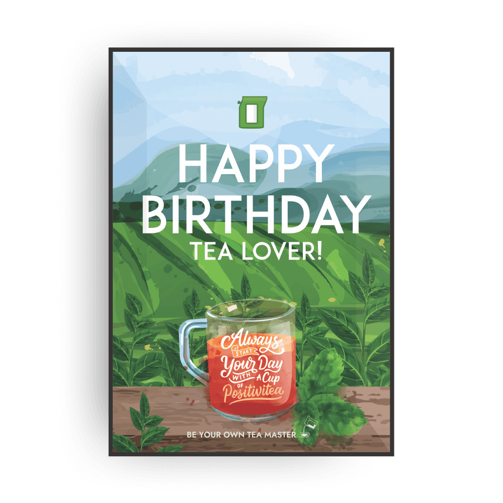 HAPPY BIRTHDAY TEA GREETING CARDS Coffee and tea cards The Brew Company