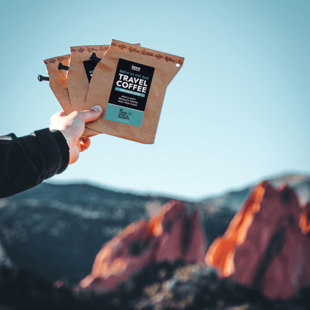 Best Portable Coffee for Travel- Premium Specialty Coffee - Coffeebrewer - Brew Anywhere - The Brew Company