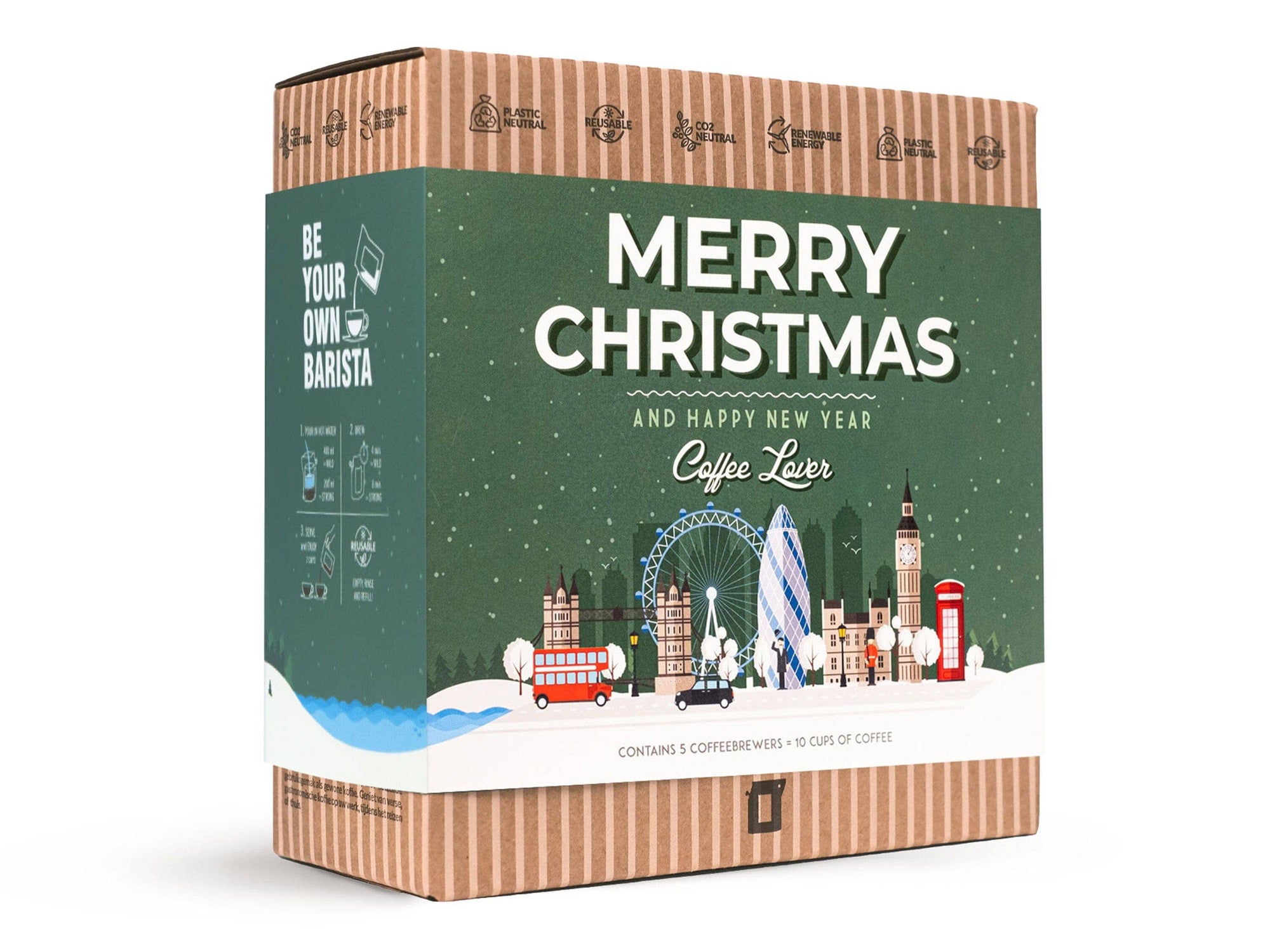 MERRY CHRISTMAS GIFT BOX 5 Pcs The Brew Company